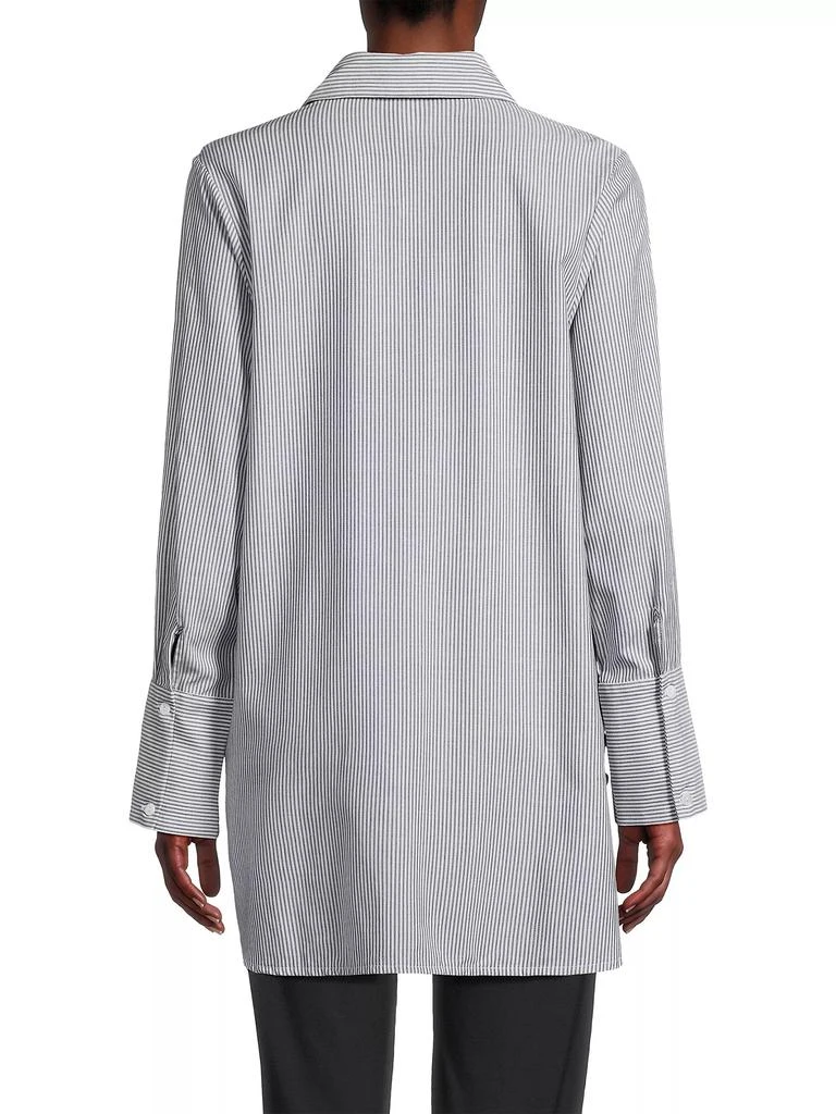 Nom Maternity The Everyday Striped Cotton-Blend Shirt 5