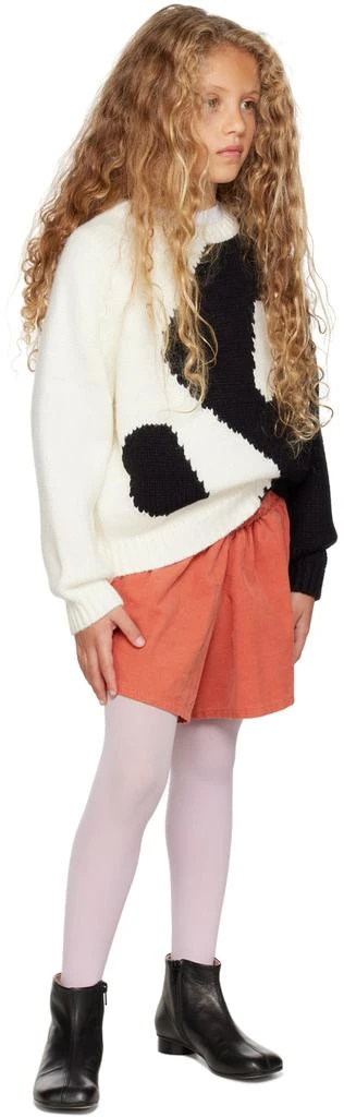 maed for mini Kids Red Ribby Raggle Shorts 4