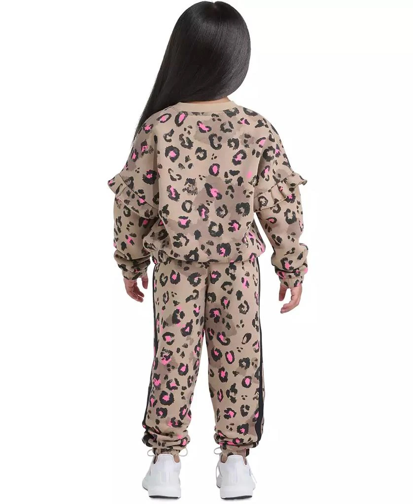 Adidas Toddler 
Little Girls Printed Flutter-Sleeve Pullover Sweatshirt 
Elastic-Waistband Printed Jogger Pants, 2 Piece Set 5