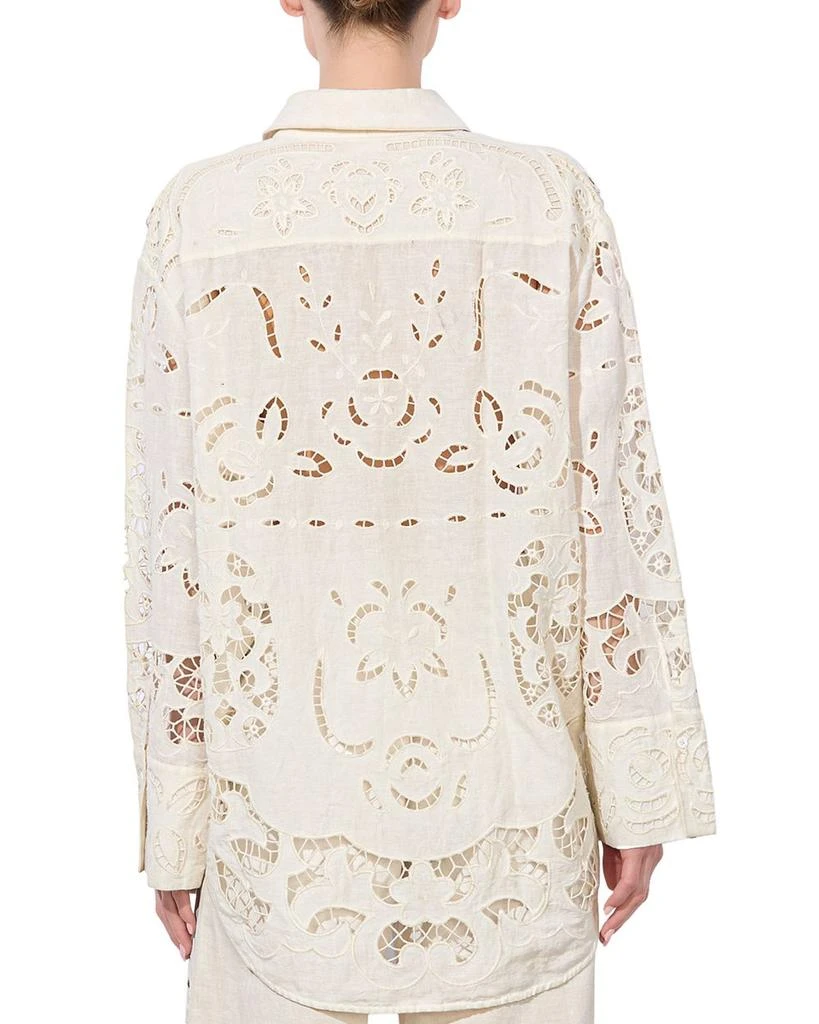 Alice + Olivia Finely Laser Cut Shirt 3