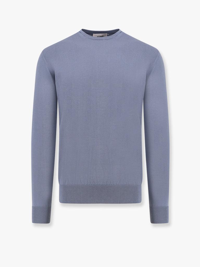 ALPHA STUDIO Cotton crepe sweater