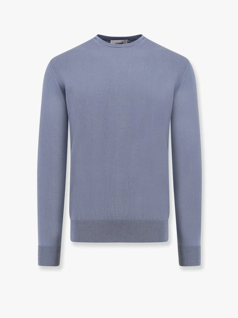 ALPHA STUDIO Cotton crepe sweater 1