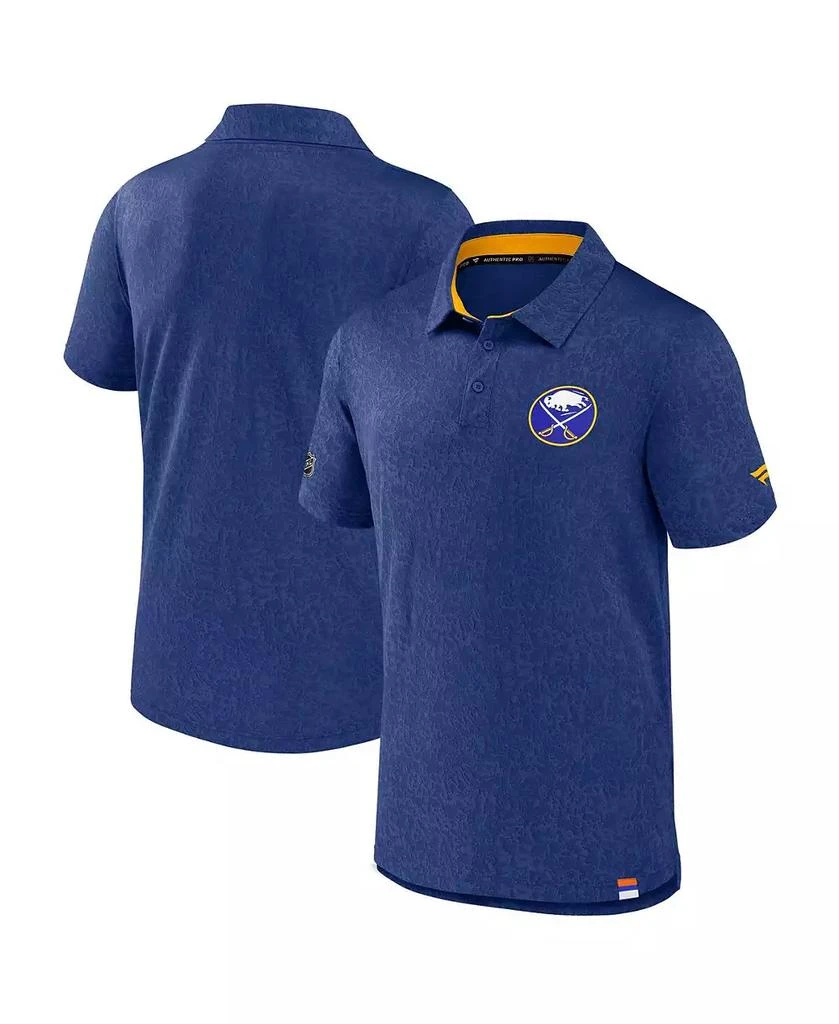 Fanatics Men's Royal Buffalo Sabres Authentic Pro Jacquard Polo Shirt 1