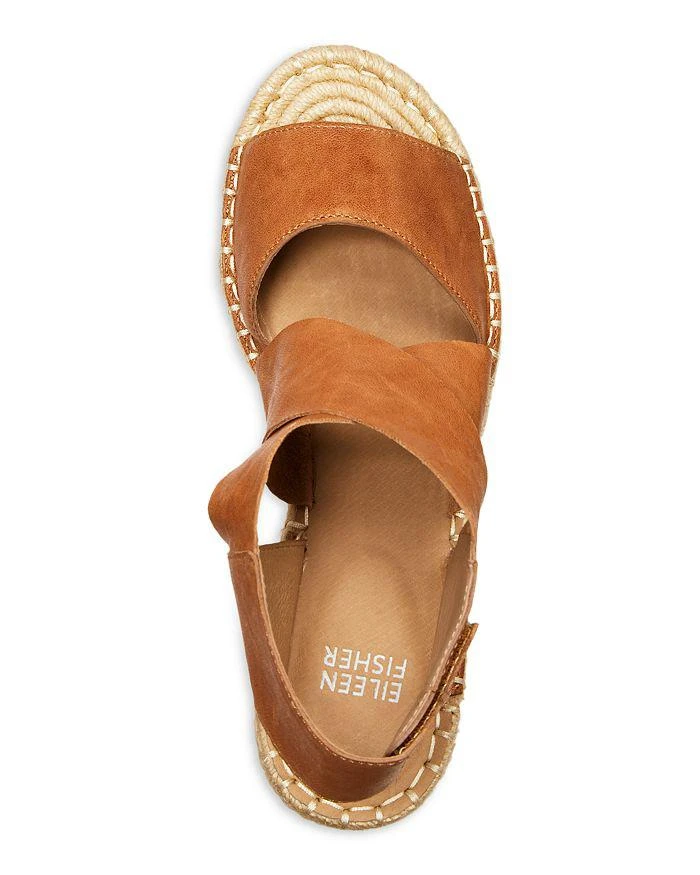 Eileen Fisher Women's Willow Platform Wedge Espadrille Sandals 3