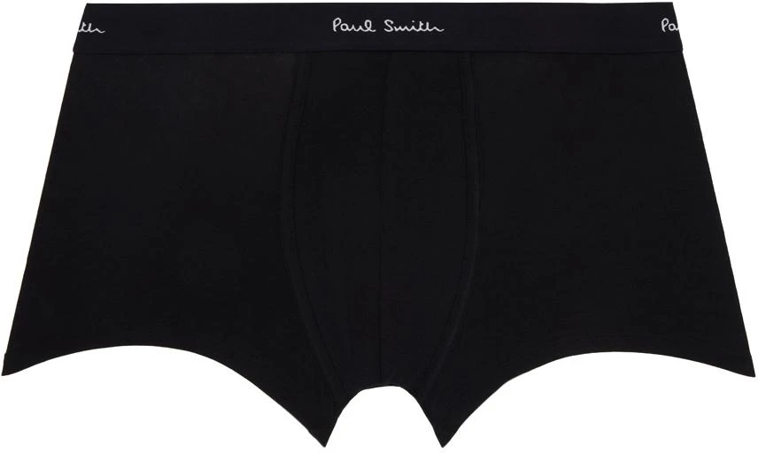 Paul Smith Three-Pack Black Logo Boxer Briefs 2