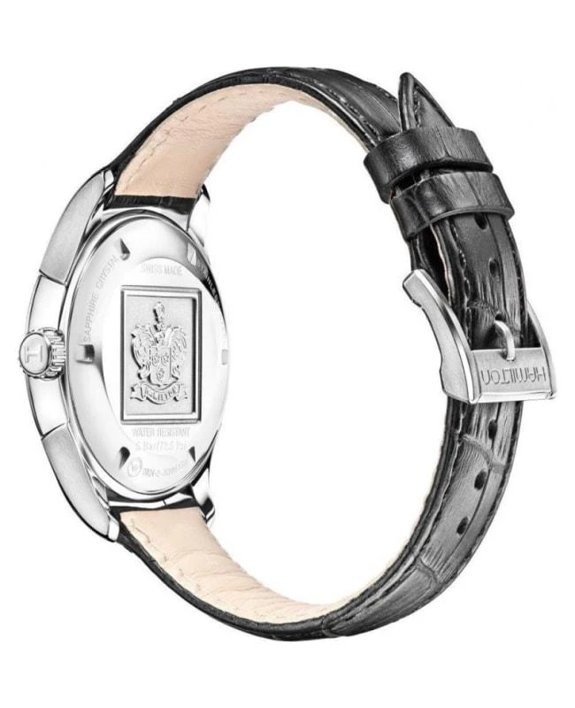 Hamilton American Classic Valiant Auto Black Dial Leather Srap