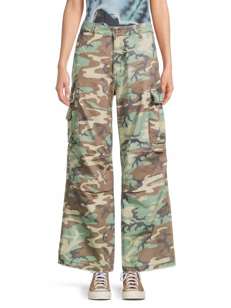 Wide-Leg Camo Cargo Pants – On Sale Now with Up to 40% Off