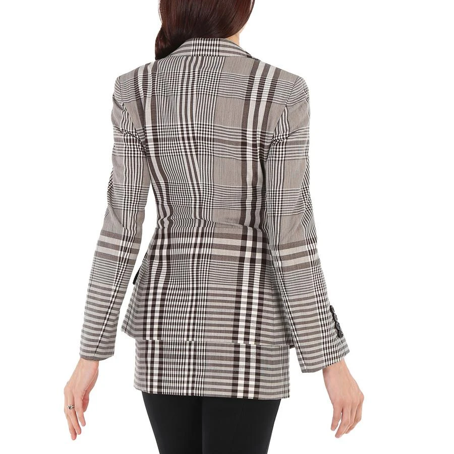 Burberry Ladies Check Basque Detail Tailored Jacket 3