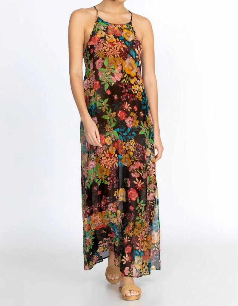 Women's Millo Back Tie Strappy Maxi Dress by Johnny Was, Size Small