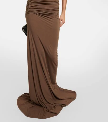 Entire Studios Draped one-shoulder jersey gown 5