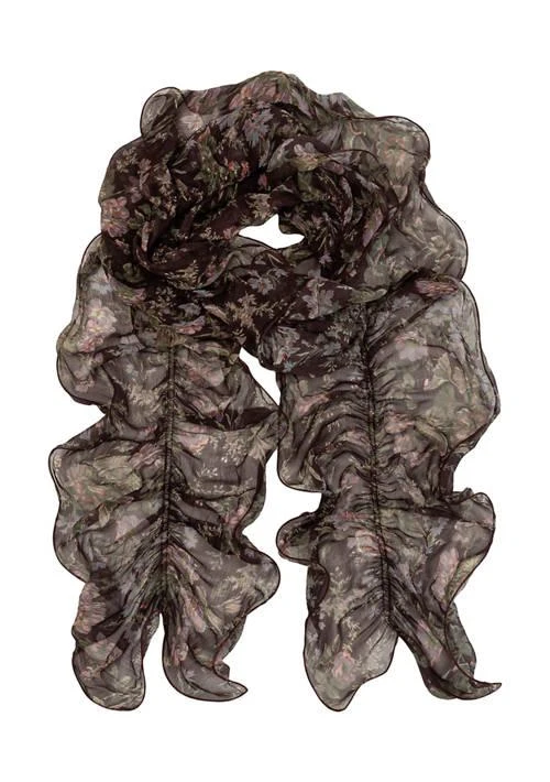 Ralph Lauren Ralph Lauren  Fall Floral Ruffle Scarf 1