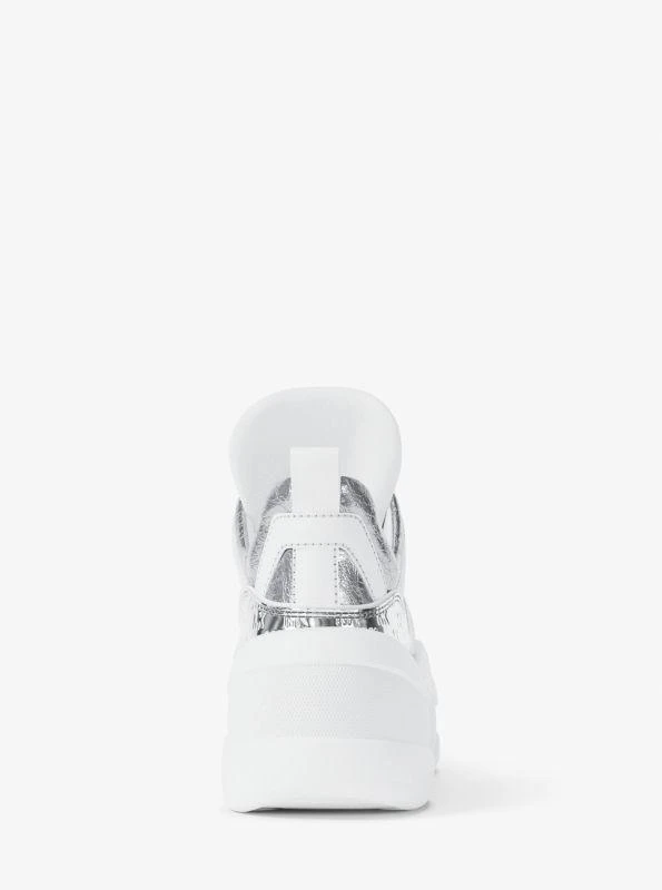 Michael Kors Olympia Mixed-Media Trainer 4