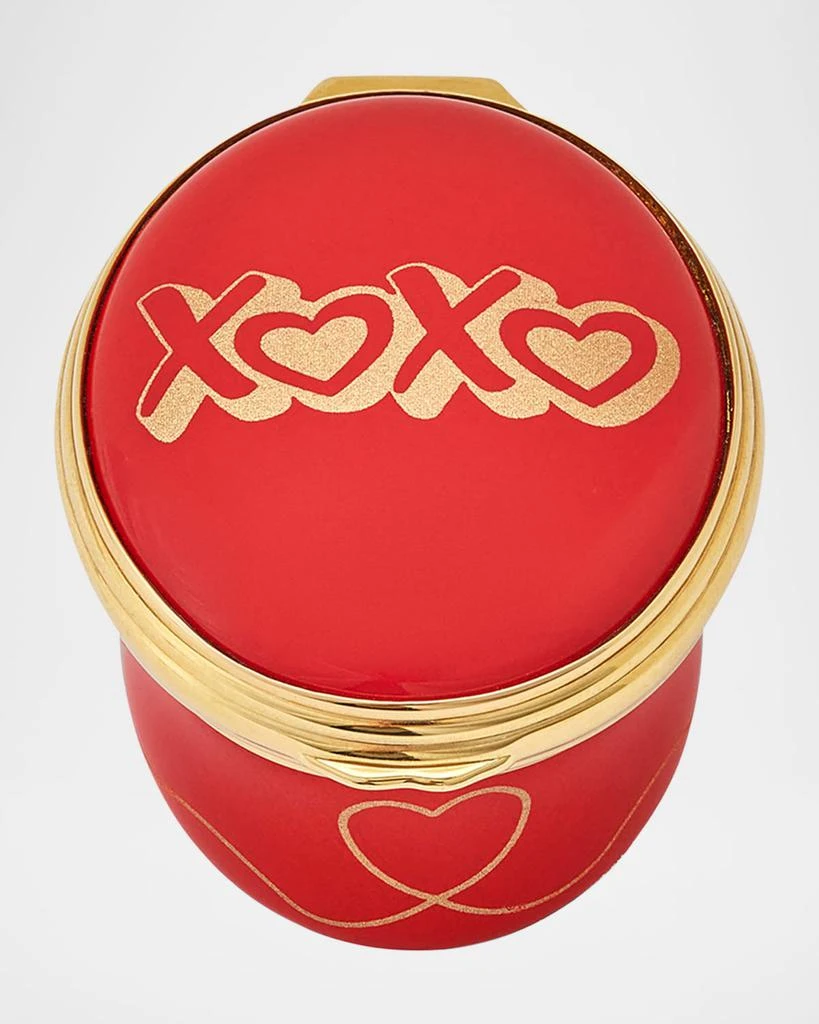 Halcyon Days Hearts & Kisses Enamel Box 1