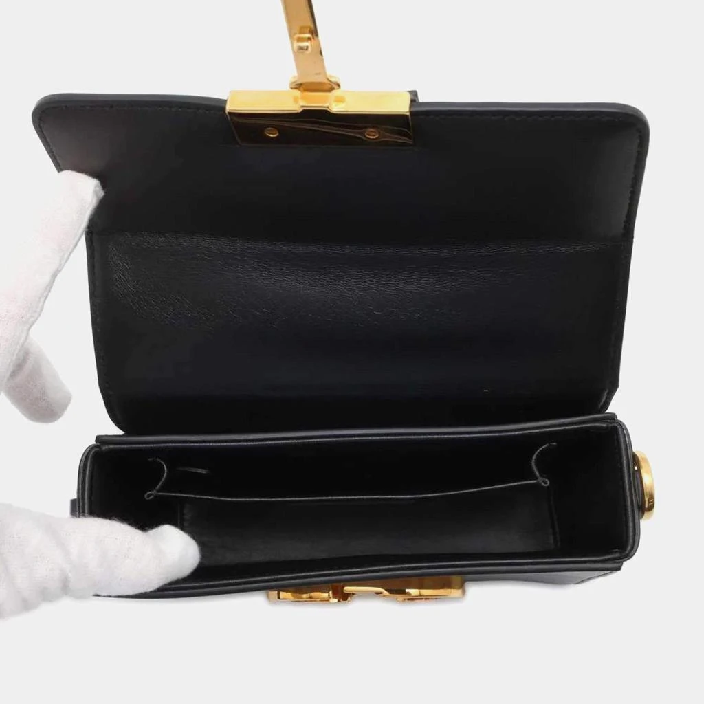 Dior Dior Blue Leather Graphic Print 30 Montaigne Box Bag 4