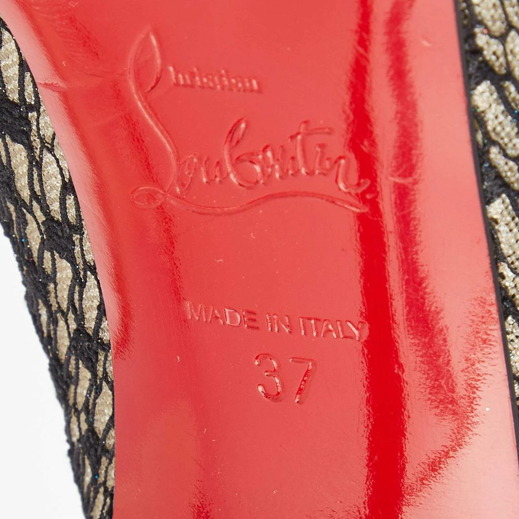 Christian Louboutin Christian Louboutin Multicolor Mesh and Lace Juliettra Ankle Boots Size 37 8