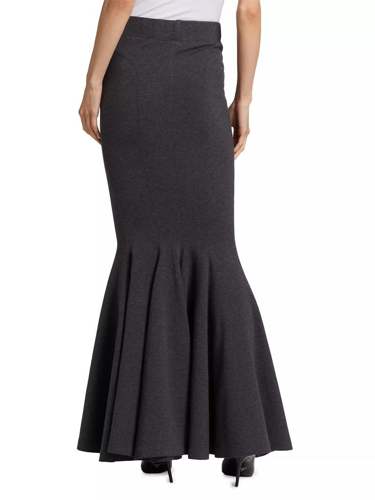 Norma Kamali Jersey Fishtail Maxi Skirt 5