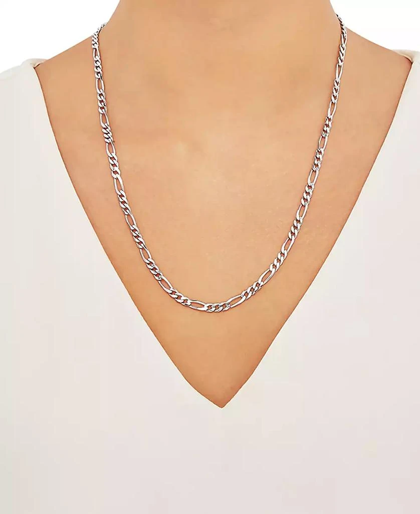 Giani Bernini Figaro Link Chain 22" Necklace (4-1/3mm) in Sterling Silver 2