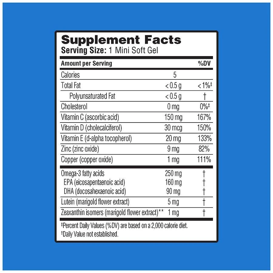 Ocuvite Eye Health Formula Mini Soft Gels 5