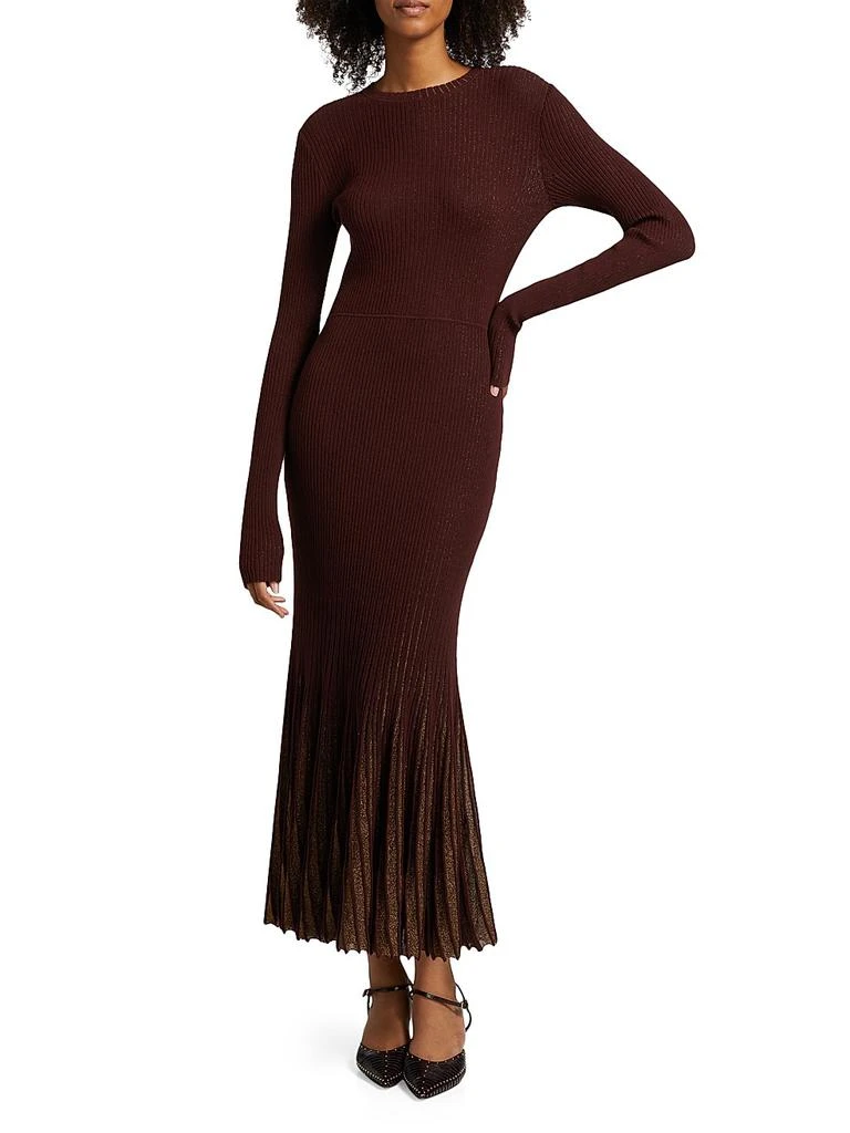 Mila Rib-Knit Maxi-Dress  On Sale Now with Up to 63% Off | Discover  Exclusive Deals & Savings at BeyondStyle  Authentic Ulla Johnson  women-owned or founded|long  sleeve|floor-length|Women's|solid|crewneck|bodycon|contemporary|dresses|women's|women's  ...