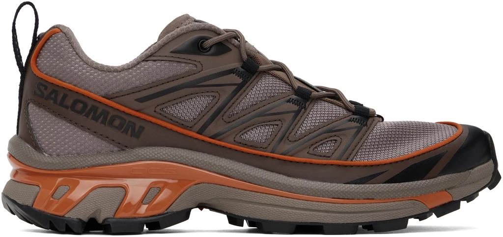 Salomon Brown & Orange Xt-6 Expanse Sneakers 1