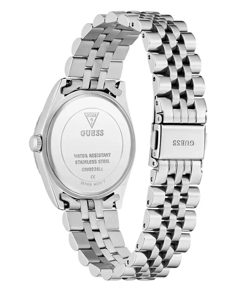GUESS Women
s Silver Tone Multi-function Date Watch, 34mm 4