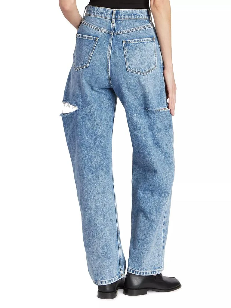 MAISON MARGIELA Wide-Leg Slashed Cut-Out Jeans 5