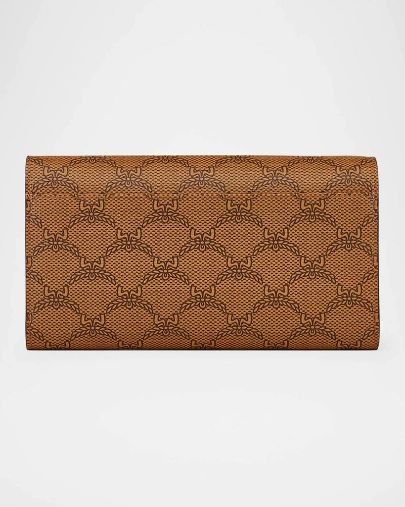MCM Himmel Lauretos Envelope Leather Wallet on Chain 3