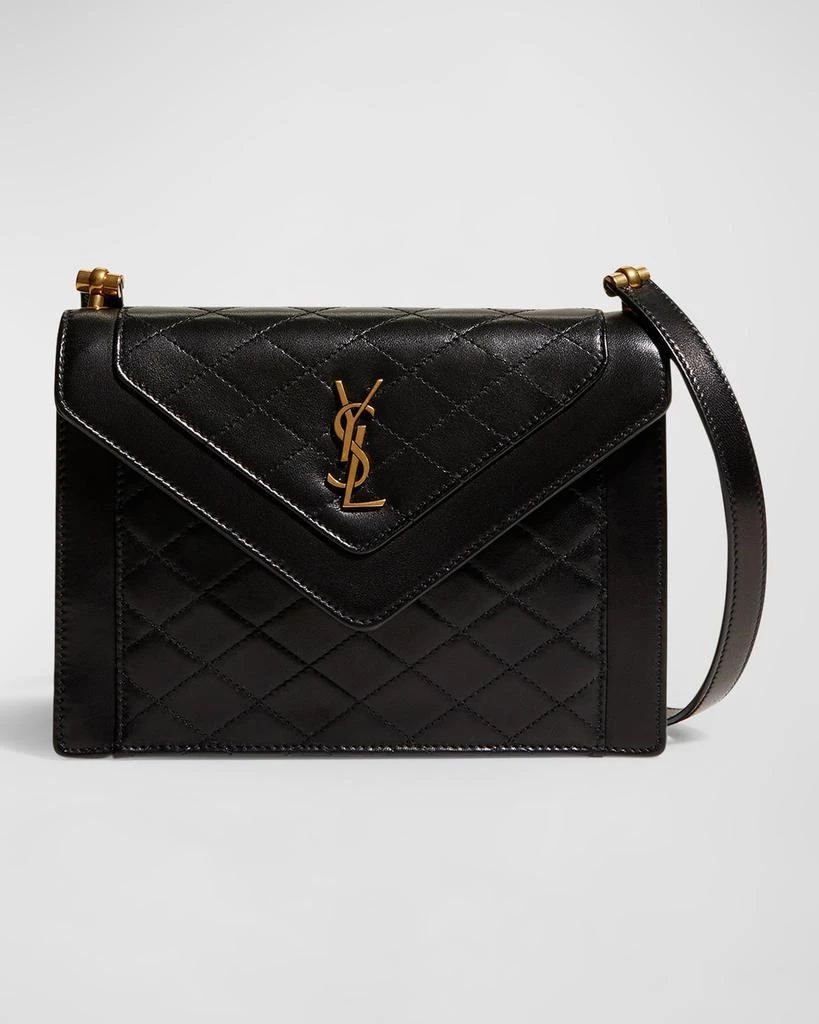 Yves Saint Laurent Gaby Mini Flap YSL Shoulder Bag in Quilted Smooth Leather 1
