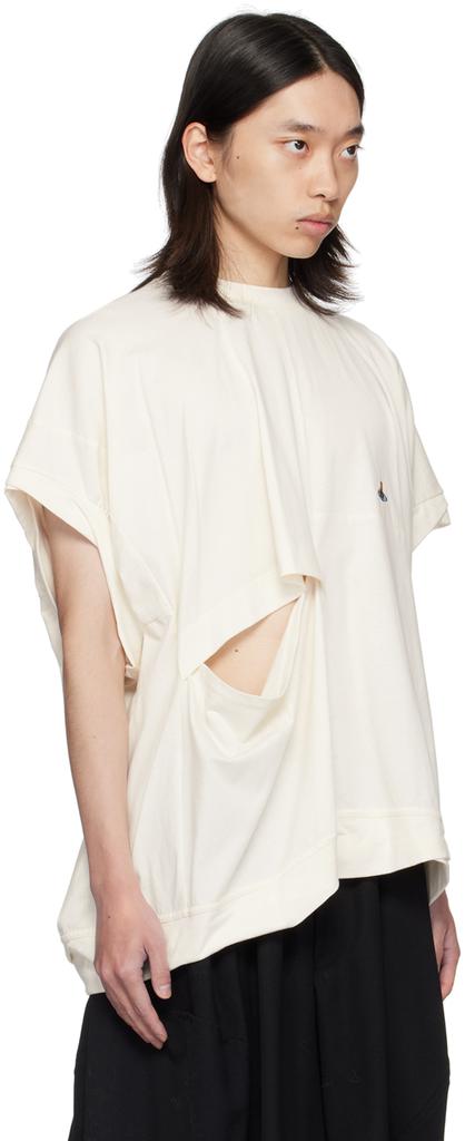 Vivienne Westwood Off-White Twisted Sleeveless Dolly T-Shirt