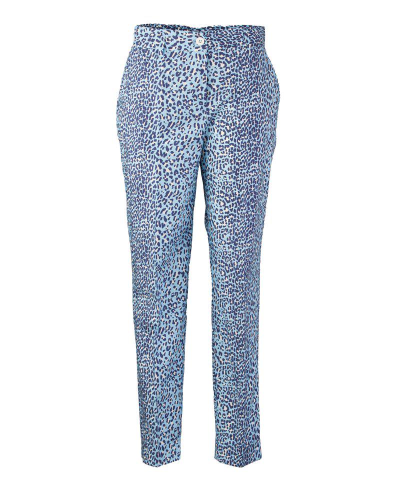 P.A.R.O.S.H. P.A.R.O.S.H. Leopard Printed Cropped Tailored Trousers