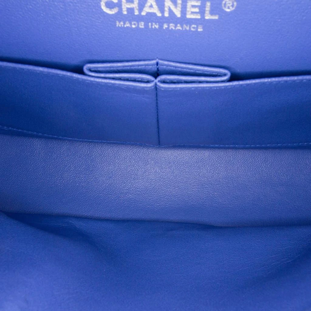 Chanel Chanel Blue Medium Classic Patent Double Flap Bag 10