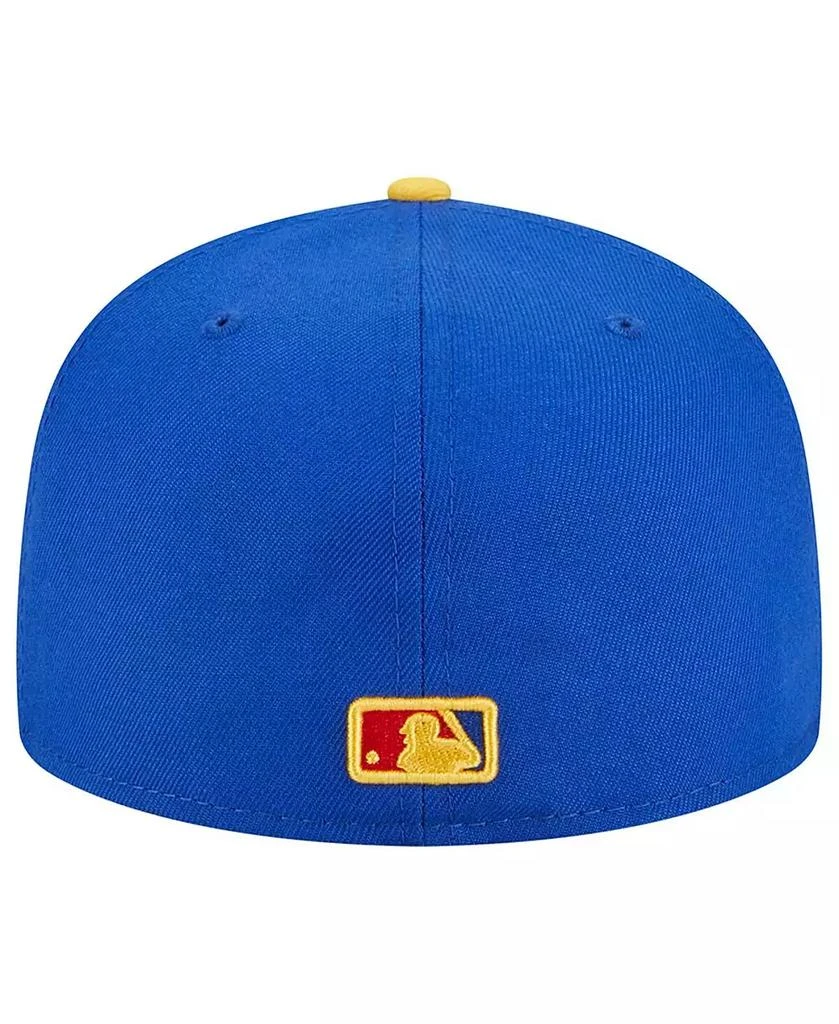 New Era Men's Royal, Yellow New York Yankees Empire 59FIFTY Fitted Hat 4