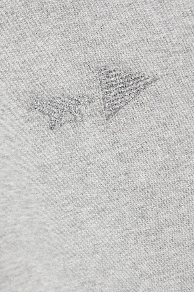 MAISON KITSUNÉ X AND WANDER Printed embroidered jersey T-shirt 4