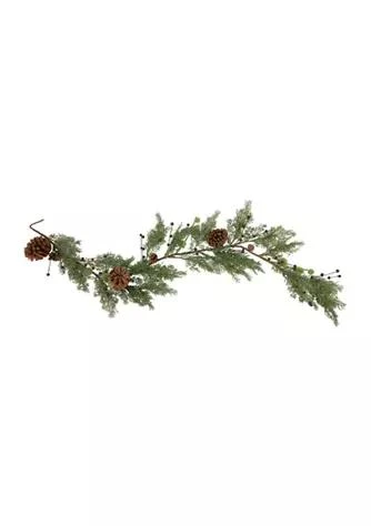 Northlight 5 X 10Inch Pine And Blueberry Christmas Garland With Pinecones  Unlit 1