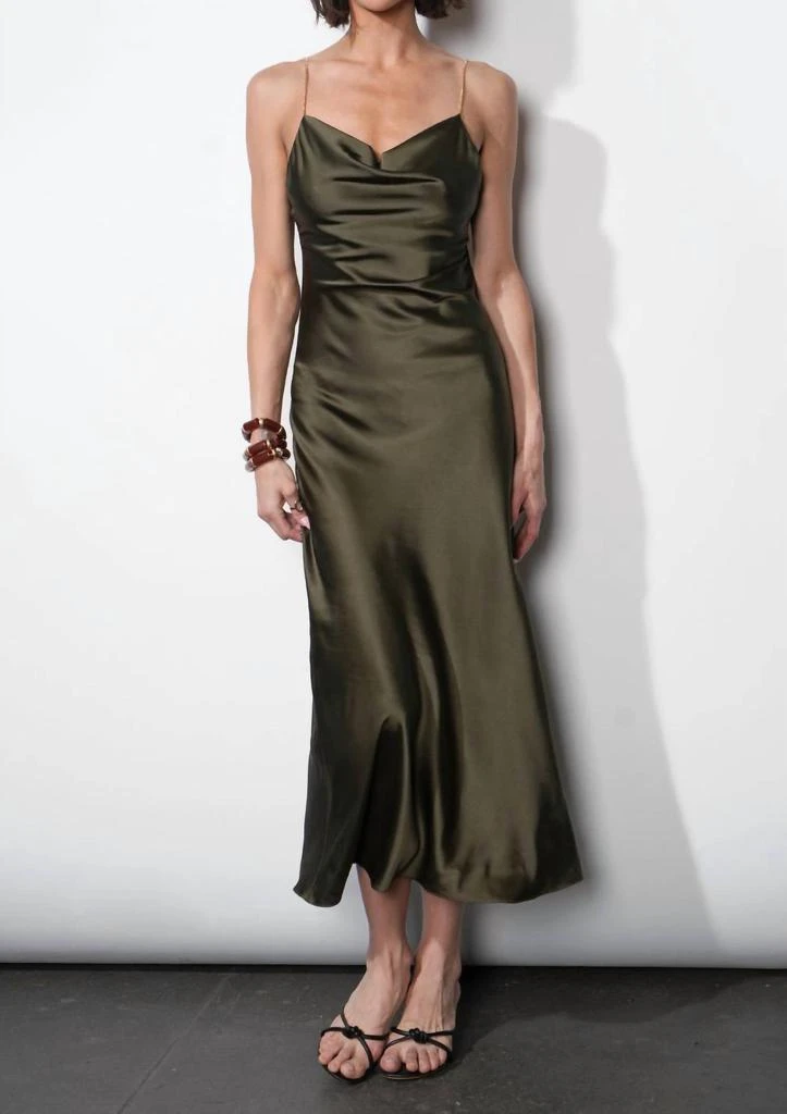 Greylin Greylin - Leah Jewel Strap Maxi Slip Dress