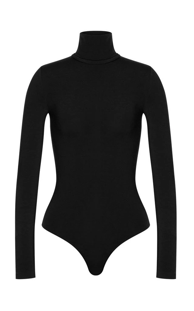 Wolford Wolford - Colorado Turtleneck Jersey Thong Bodysuit - Black - L - Moda Operandi 1