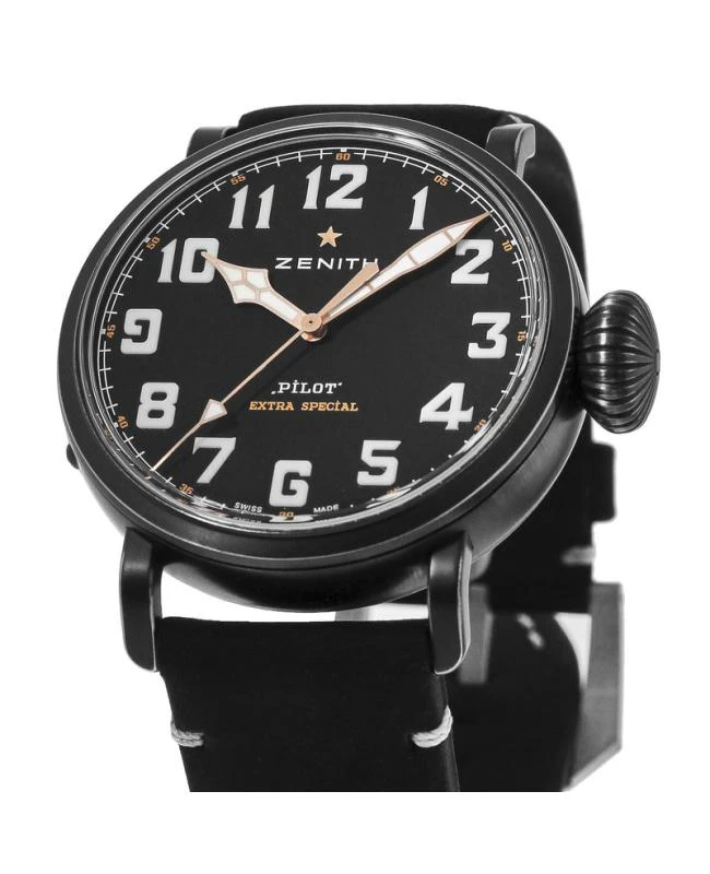 Zenith Zenith Pilot Type 20 Black Dial Leather Strap Men's Watch 11.2432.679/21.C900 2