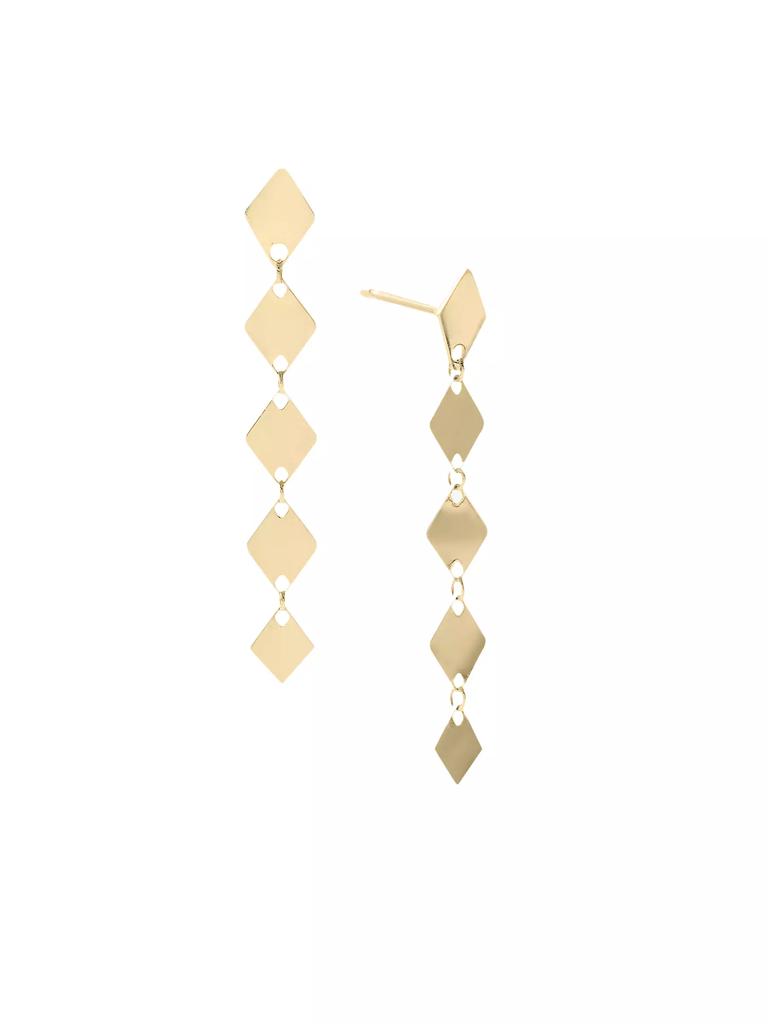 LANA 14K Yellow Gold Kite Chain Drop Earrings