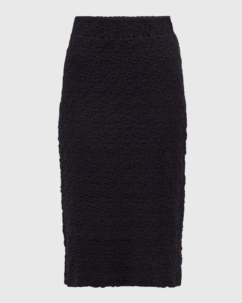 Vince Smocked Popcorn Midi Skirt 1