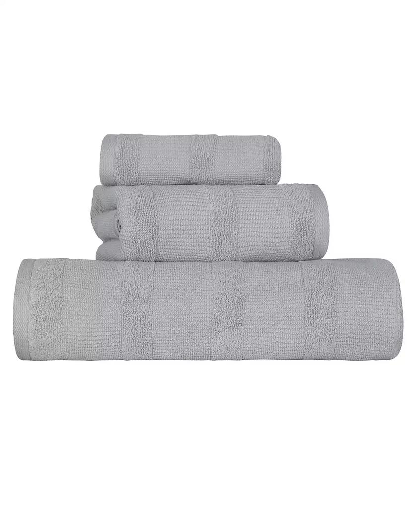 Superior Roma Ribbed Turkish Cotton Quick-Dry Solid Assorted Highly Absorbent Towel