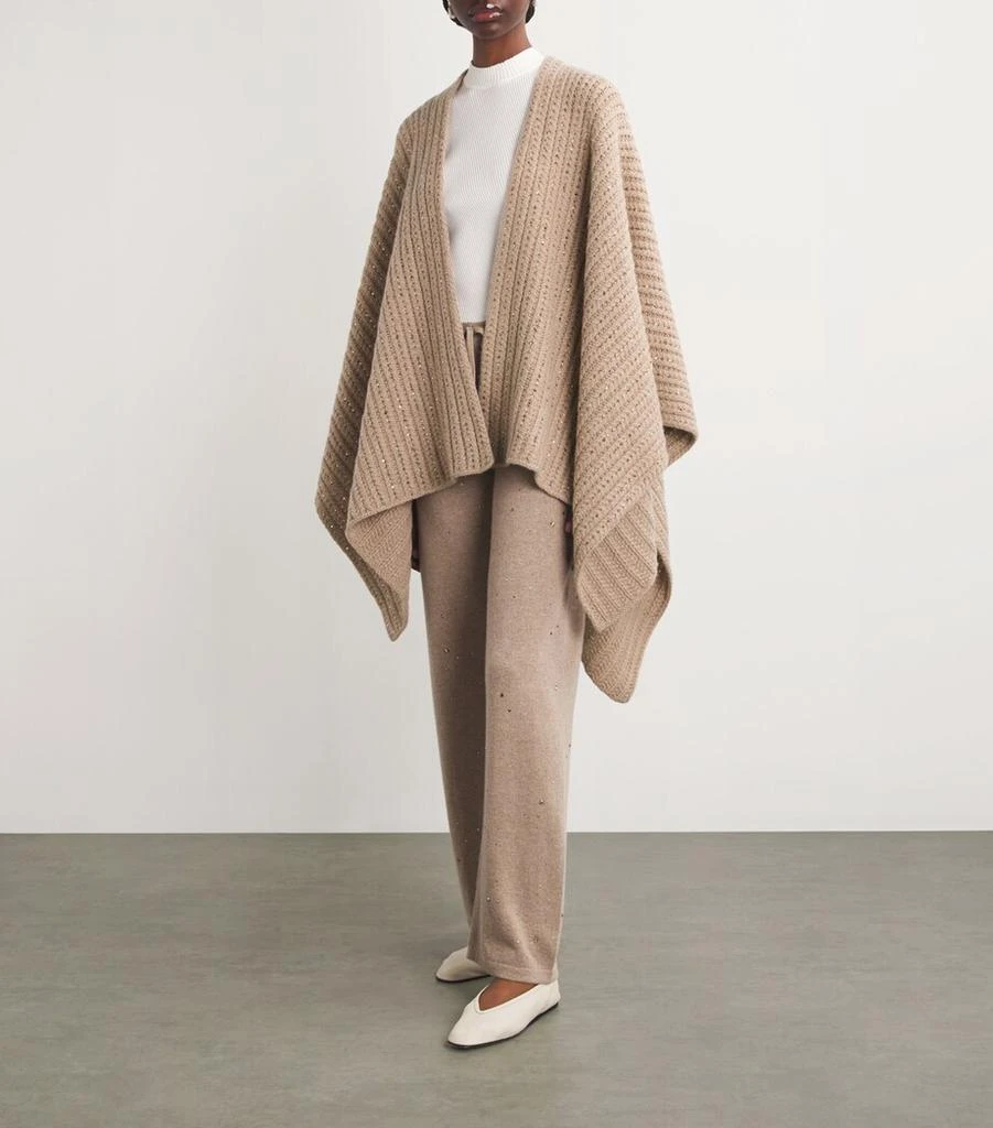 William Sharp Cashmere Crystal-Embellished Cape 2