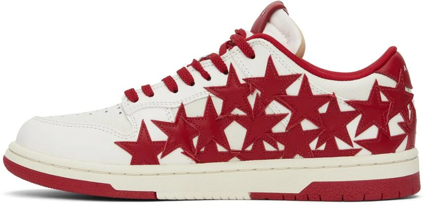 AMIRI Red & White Stars Low Sneakers 3