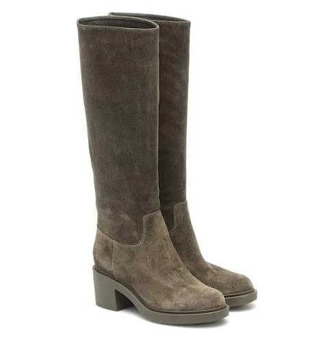 Gianvito Rossi Suede knee-high boots 1