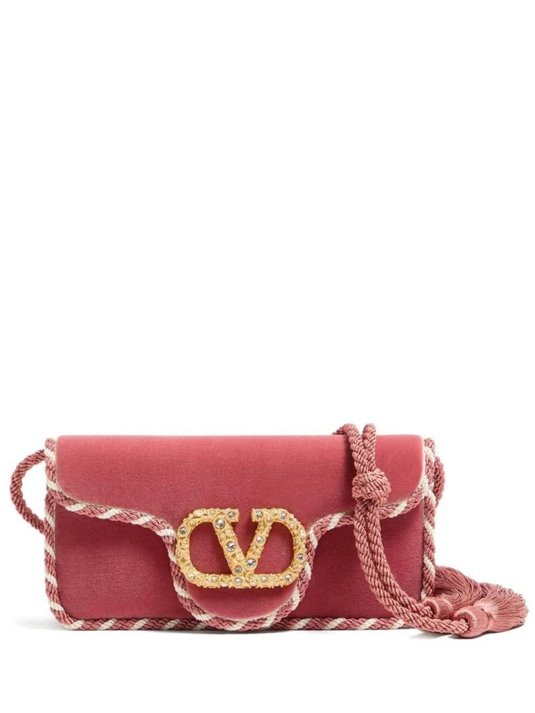 Valentino Valentino Garavani Loco' Velvet Clutch 1