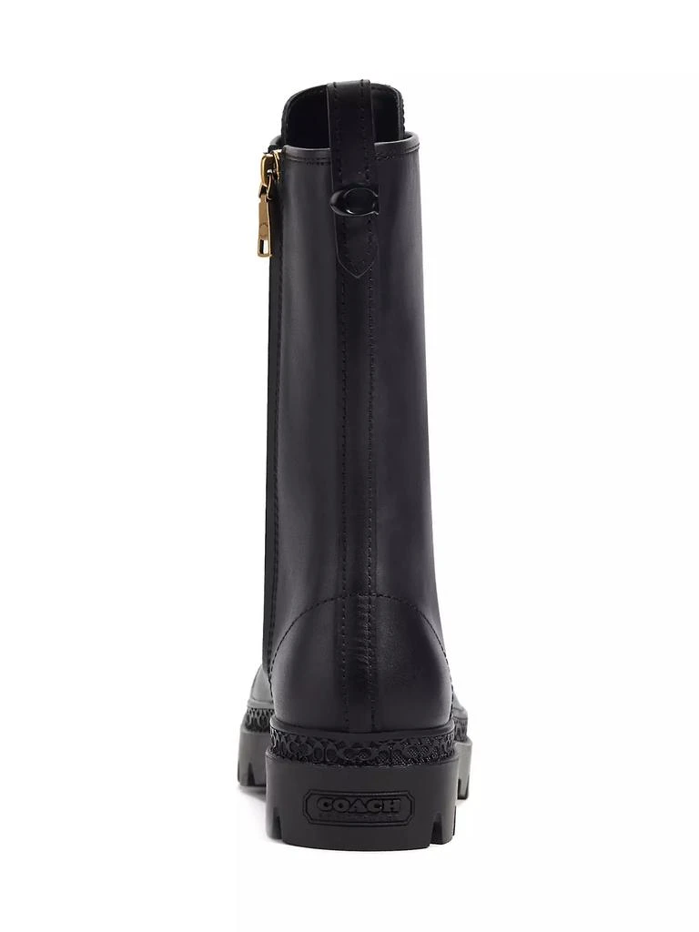 Coach Tasha Leather Lace-Up Boots 3