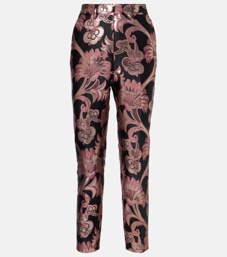ETRO Floral jacquard suit pants 1