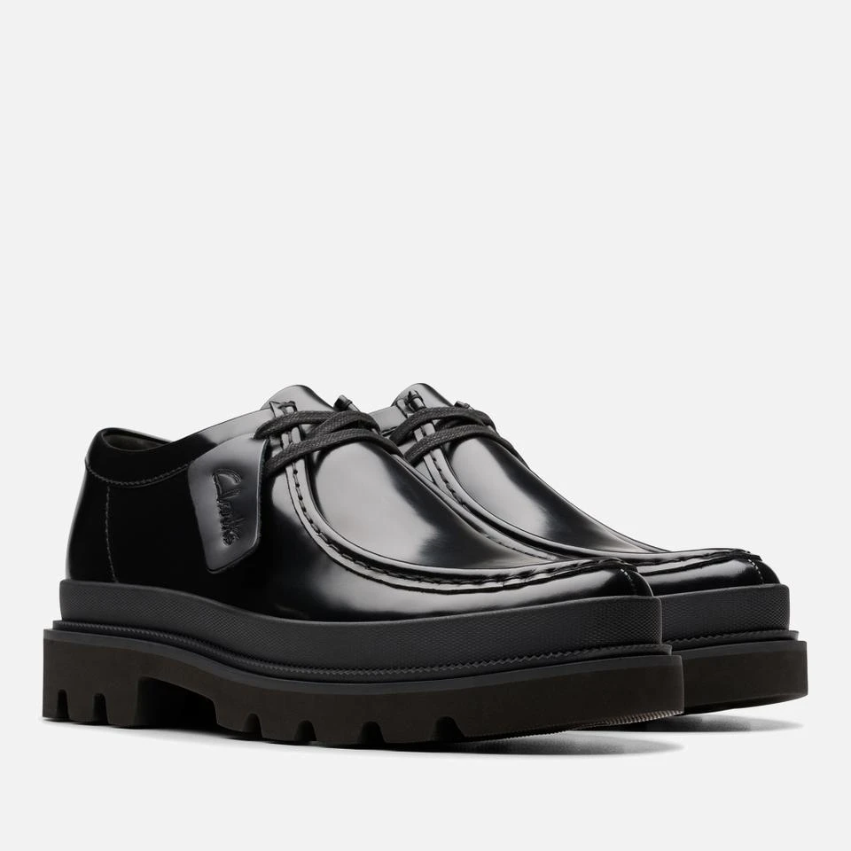 undefined CLARKS MEN'S BADELL SEAM HIGH-SHINE LEATHER SHOES 2