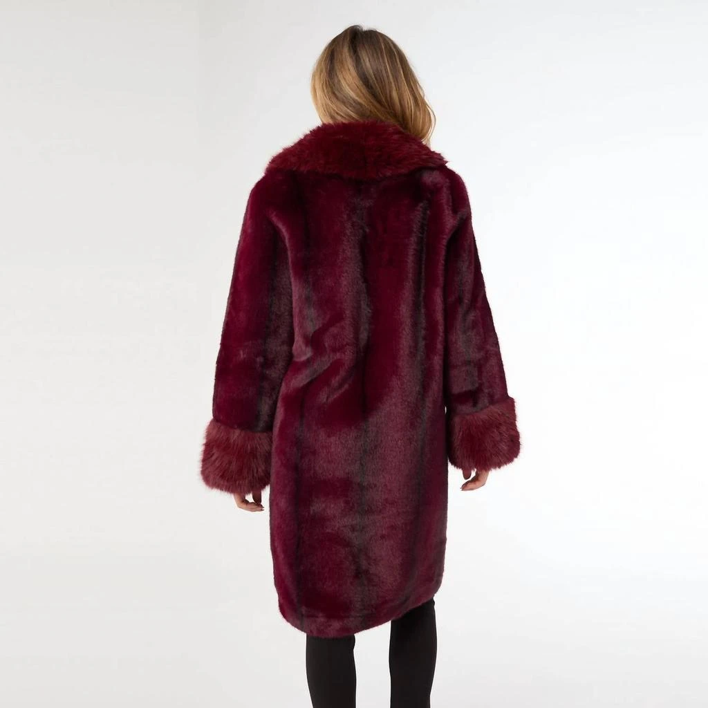 COCO + CARMEN Coco + Carmen - Evelyn Faux Fur Shawl Coat 2