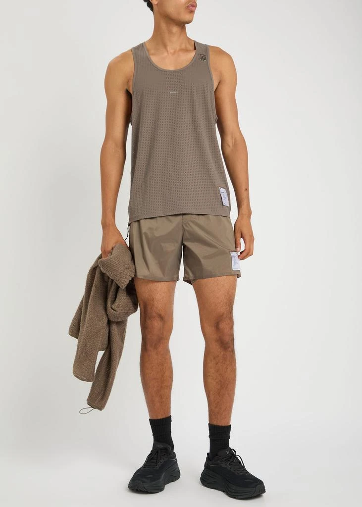 Satisfy Space-O perforated stretch-jersey vest 4