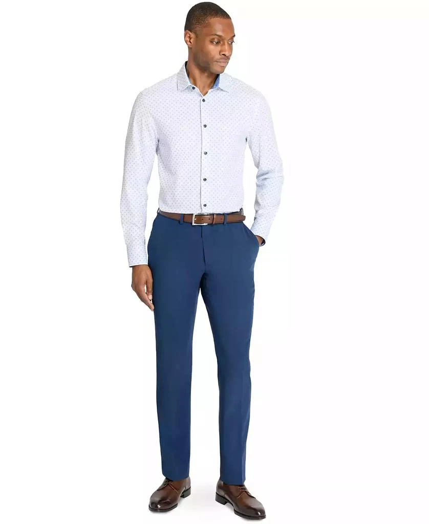 ConStruct Men’s Recycled Slim Fit Micro Geo 4-Way Stretch Performance Dress Shirt 6